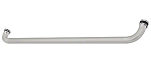 CRL Satin Chrome 28" Cross Bar Pull Handle for 4" x 10" Center Locks
