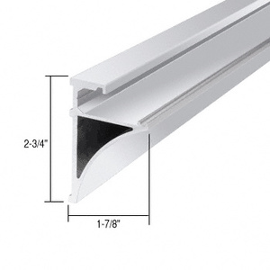 CRL Brite Anodized 96" Aluminum Shelving Extrusion for 3/8" Glass