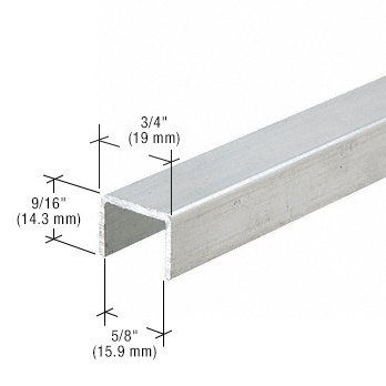 CRL Satin Anodized Series 3601 Side Jamb Channel - 144"
