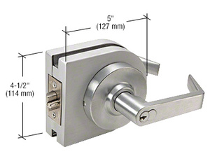 CRL Brushed Stainless Schlage® 6-Pin Classroom Lever Lock Housing - Grade 1