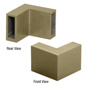 CRL Brushed Bronze 90 Degree Door Connector Bracket for Serenity Sliders