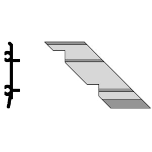 CRL-U.S. Aluminum Right Hand 90º Outside Corner - 4/Pk