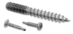 CRL Brushed Stainless Replacement Screw Pack for Concealed Wood Mount Hand Rail Brackets - 3/8"-16 Thread