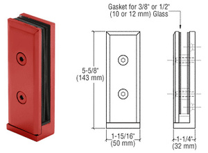 CRL Painted Two-Piece Side Mount Frameless Windscreen Clamp