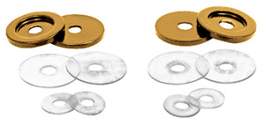 CRL Antique Brass Replacement Washers for Back-to-Back Solid Pull Handle