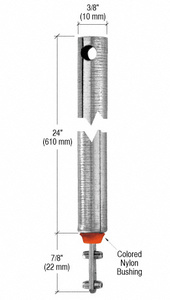 CRL 24" Tubular Spiral Tilt Window Balance Red Bushing