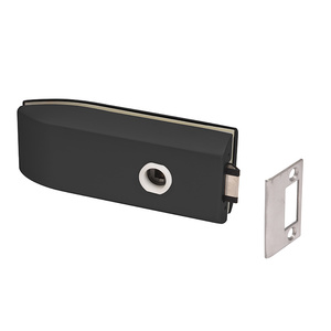 CRL Matte Black Glass Mounted Passage Latch