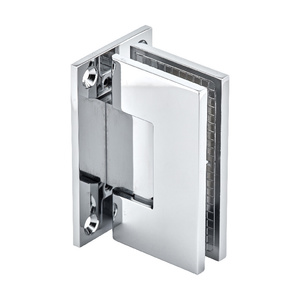 Polished Chrome Wall Mount with Full Back Plate Maxum Series Hinge
