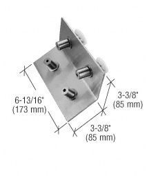 CRL 316 Polished Stainless 135º Corner Bracket Spider Fitting