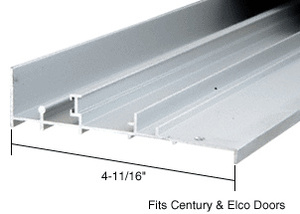 CRL Aluminum OEM Replacement Patio Door Threshold for Century & Elco Doors - 4-11/16" Wide x 8' Long