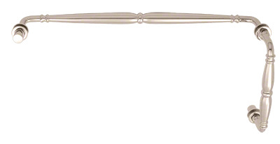 CRL Polished Nickel Victorian Style Combination 8" Pull Handle 18" Towel Bar