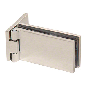 Brushed Nickel Cabinet/ Showcase Light Duty Wall Mount Hinges
