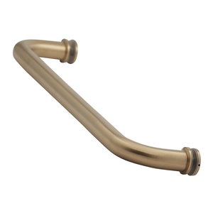 Satin Brass 12" Single Mount Tubular Towel Bar with Washers