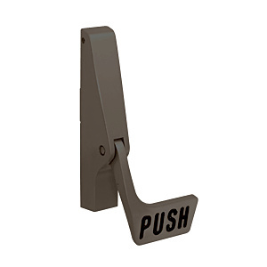 CRL Dark Bronze Jackson® 10 Series Left-Hand Reverse Bevel Paddle Concealed Vertical Rod Exit Device
