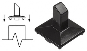 CRL Matte Black Intermediate Post Fitting