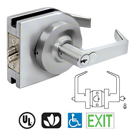 CRL Satin Anodized Grade 1 Lever Lock Housing - 7-Pin SFIC Entrance