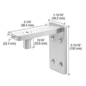 CRL Brushed Stainless Wall Mount Post Pivot