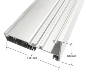 CRL-U.S. Aluminum Intermediate Horizontal, White KYNAR® Paint- 24'-2"