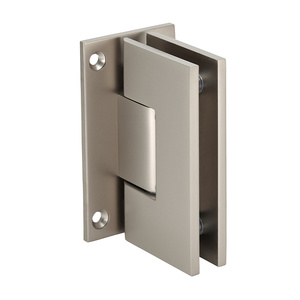 CRL Satin Nickel Vienna 037 Series Wall Mount Full Back Plate Hinge