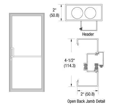 CRL-U.S. Aluminum Clear Anodized Class 1 Thermally Improved Up and Over ...