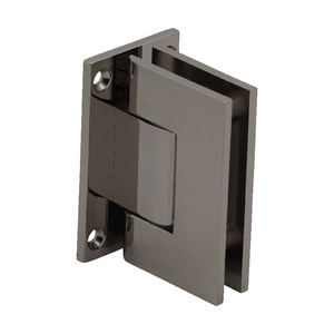 CRL Polished Nickel Geneva 337 Series Adjustable Wall Mount Full Back Plate Hinge