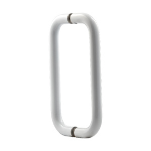 Gloss White 8" Standard Tubular Back to Back Handles