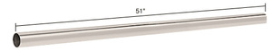 CRL Polished Nickel 51" Support Bar Only