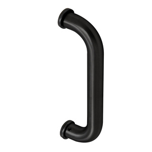 CRL Matte Black 8" Aluminum Door Mounted Standard Pull Handle