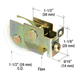 CRL 1-1/2" Nylon Ball Bearing Sliding Mirror Door Roller