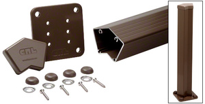 CRL Matte Bronze 100 Series 42" 135º Surface Mount Post Kit