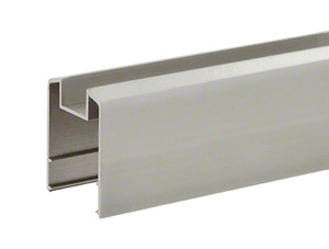 CRL Silver Metallic 200, 300, 350 and 400 Series 241" Long Horizontal Double Glass Mid-Rail