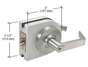 CRL Satin Anodized SFIC 7-Pin Classroom Lever Lock Housing - Grade 2