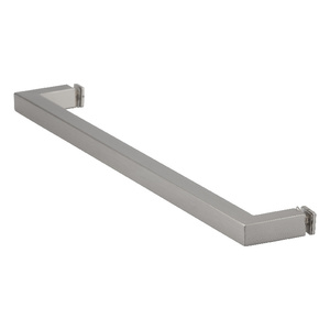 Brushed Nickel 18" X 3/4" Square Single-Sided Towel Bar with  Blind Fastner