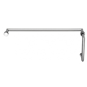 Polished Chrome 8" X 24" Mitered Towel Bar/Handle Combo