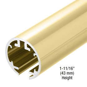 CRL Polished Brass 84" Hydroslide Sliding Shower Door Upper Track