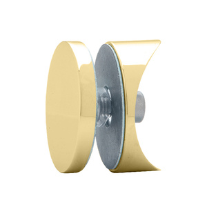 CRL Polished Brass Hydroslide 180 Degree Glass-to-Sliding Track Connector