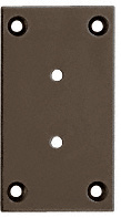 CRL Oil Rubbed Bronze Vienna 037/537 Series Wall Mount Full Back Plate