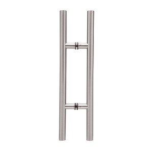 Brushed Nickel (H) Style Back To Back Handle 12" CTC/24" Overall