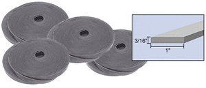 CRL 3/16" x 1" Bulk Rolled Flexible PVC Setting Block Material - 500'