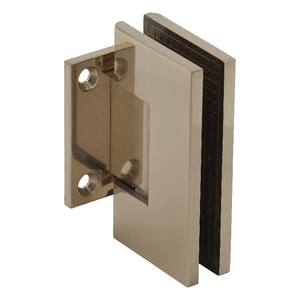 Polished Brass Wall Mount with Short Back Plate Maxum Series Hinge
