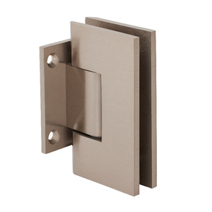 CRL Brushed Nickel Vienna 074 Series Wall Mount Short Back Plate Hinge