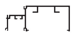 CRL-U.S. Aluminum White KYNAR® Paint Horizontal for 1" Glass. 24'-2"