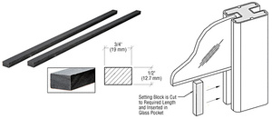 CRL Glass Pocket Setting Block for Windscreen Posts