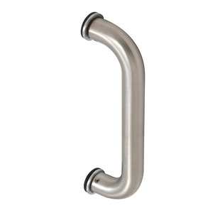 CRL Brushed Stainless 8" Aluminum Door Mounted Standard Pull Handle