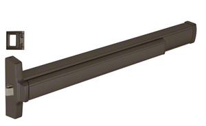 CRL 36" Jackson® Model 2095 Grade 1 Rim Latch Panic Exit Device Left Hand Reverse Bevel with 'S' Strike Fits 36" Wide Door Dark Bronze Finish
