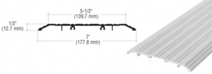 CRL Aluminum 7" x 1/2" Saddle Threshold - 36-1/2" in Length