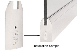 CRL Satin Anodized 4" Tapered End Cap for Sidelite Rails