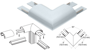 CRL Mill 350X Series Top Cap 90º Corner