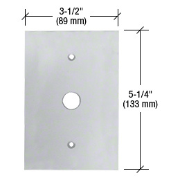 CRL Clear Small Telephone 5/8" Hole Glass Mirror Plate