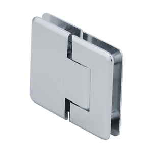 CRL Polished Chrome Pinnacle 380 Series Adjustable 180 Degree Glass-to-Glass Hinge